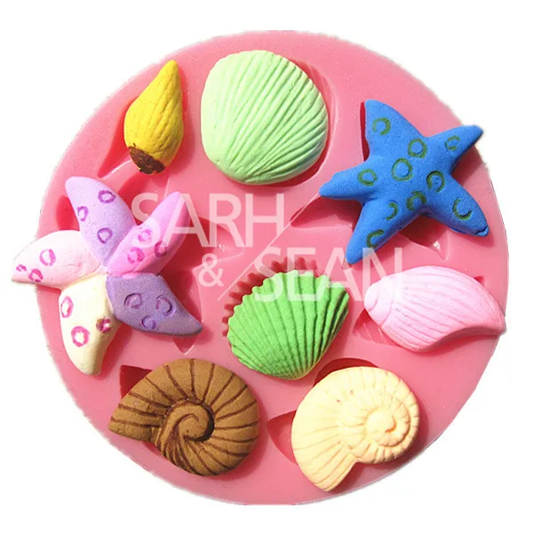 Moules A Gateaux En Forme D Escargot Coquillage Fondant Chocolat Et Savon M0702 Aliexpress