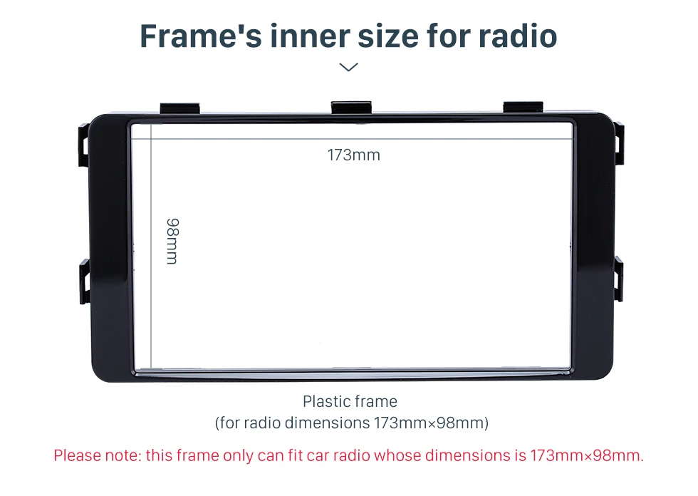 Seicane Fantastic Double Din 2015 Mitsubishi Pajero Sport Triton Car Radio Fascia Trim Dash CD Installation Kit Frame Panel