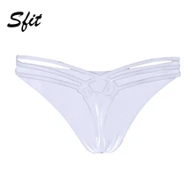 Sift женские бикини нижняя часть купального костюма одноцветные мужские трусы с поперечным Ремешком пляжные шорты для плавания сексуальные летние Одежда для пляжа больших размеров