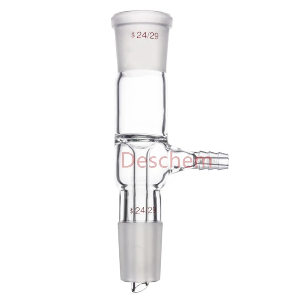 

24/29,Glass Straight Vacuum Take-off Adapter,Gas Inlet Adapter,Lab Glassware