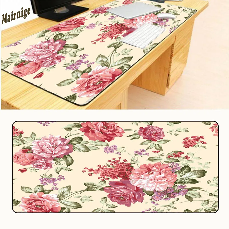 

Mairuige Flowers Mouse Pad HD Gaming Mouse Pad Gamer Overlock Mouse Mat Pad Game Computer Desk Padmouse Keyboard Big Game Mats