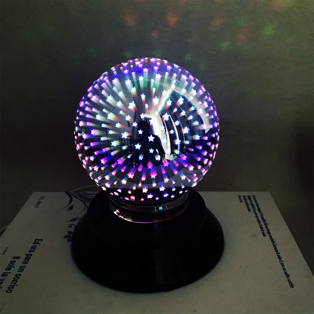 proyector giratorio automatico de cielo estrellado para ninos lampara de mesa 3d con fuegos artificiales para nieve proyeccion de estrellas luz de
