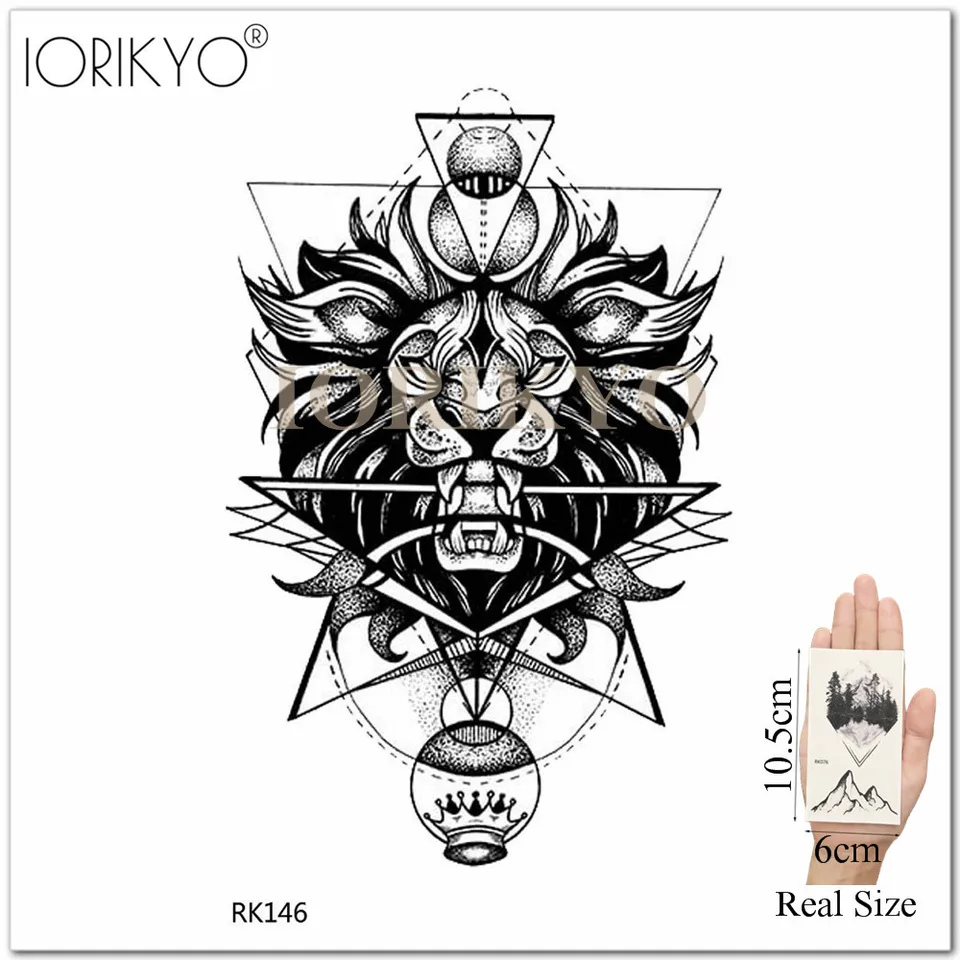 Iorikyo Waterproof Tattoo Stickers Men Tribe Temporary Arm Art Tattoo Geometric Lion Totem Tatoos Fake Flash Moose Fox Wolf Xmas Temporary Tattoos Aliexpress - e07d2d96afff presenting sale online snake tribal tattoo transparent roblox imclao com