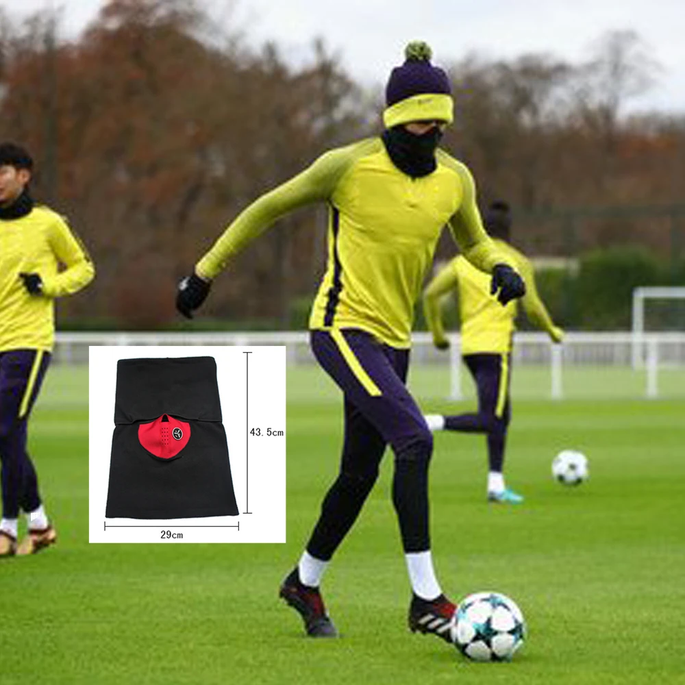 Invierno de 2019 de fútbol cara máscara de esquí de fútbol fuera de los deportes máscara térmica Snowboard escudo frío sombreros futbol formación máscara