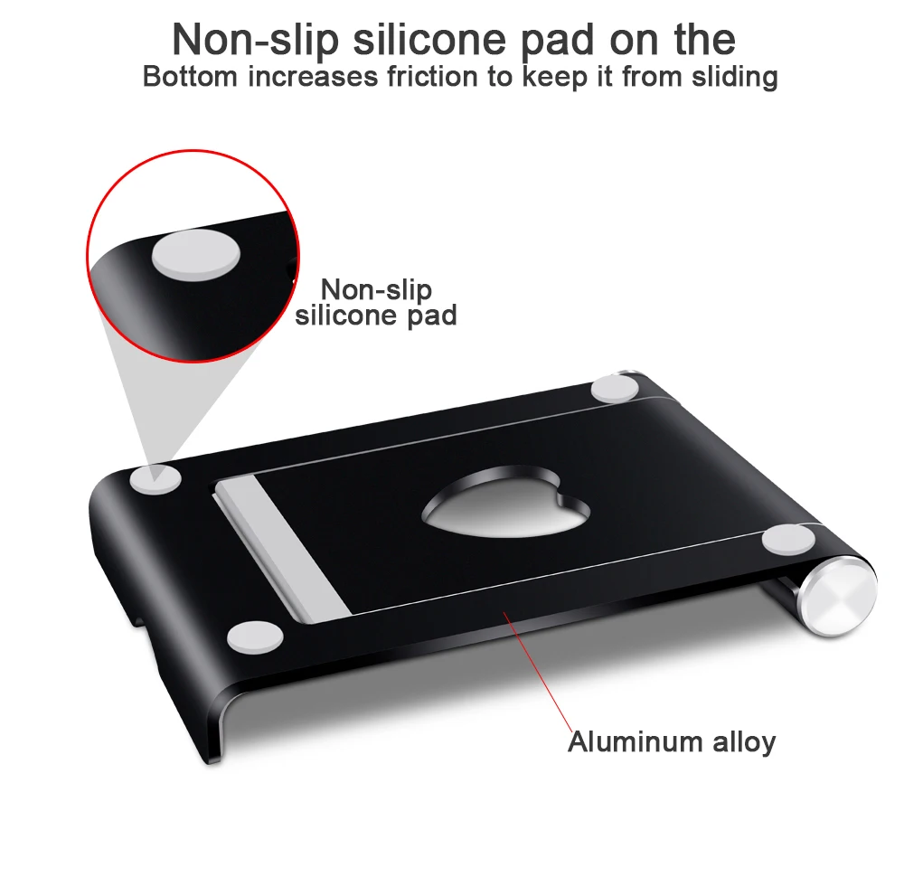 Ascromy Foldable 360 Degree Rotating Aluminum Mobile Phone Holder for Smartphones iPhone XS Max XR X 8 7 iPad mini Tablet Stand (2)
