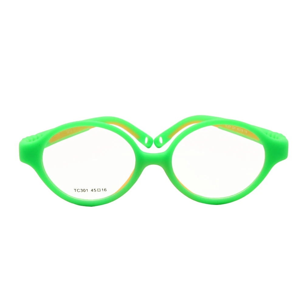Детские оптические очки Размер 45 без винта Сгибаемая детская оправа для подростков силиконовая безопасная Гибкая для мальчиков и девочек