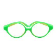 Детские оптические очки Размер 45 без винта Сгибаемая детская оправа для подростков силиконовая безопасная Гибкая для мальчиков и девочек