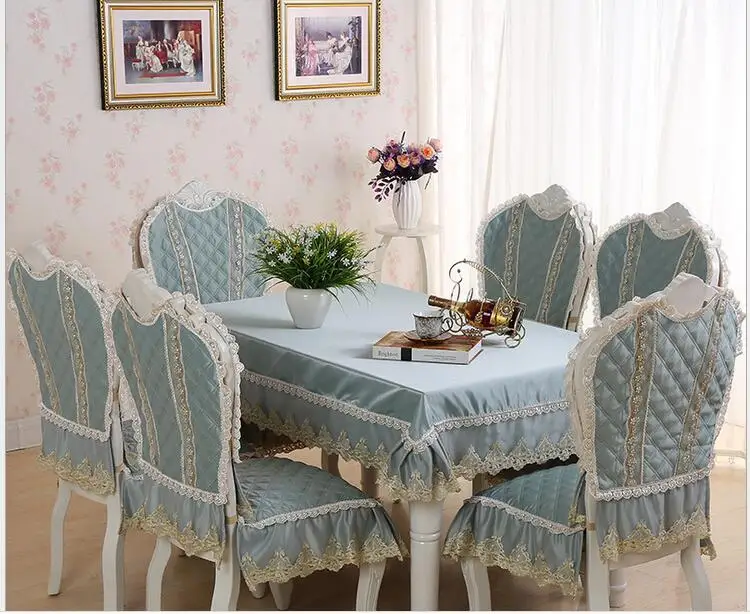European lace tablecloth set suit 150*200cm table cloth matching chair