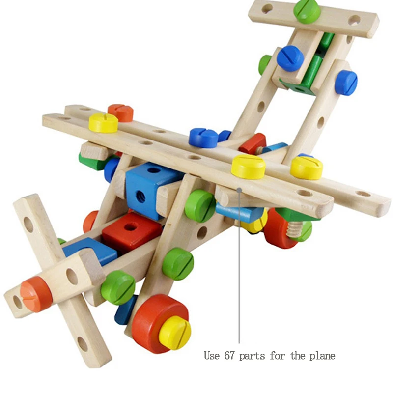 Деревянный, детский форма образовательные игрушки для детей мальчиков классический танк модели самолетов строительные блоки Образование