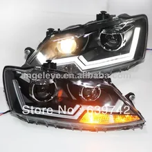 New JETTA MK6 Светодиодные ленты налобный фонарь с объектив проектора 2011-2013 год LDV2 Sagitar