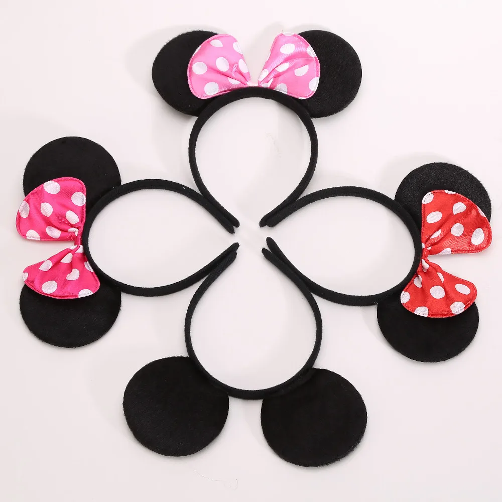 

Mickey Minnie Mouse Costume Deluxe Fabric Ears Headband Set of 12
