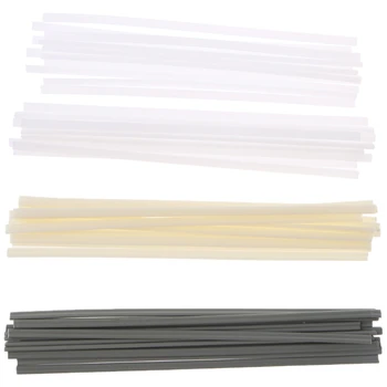 

OOTDTY 50 pcs New Plastic Welding Rods ABS / PP / PVC / PE Welding Rods 200mm For Plastic Welder