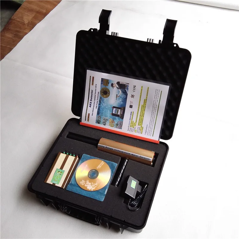 

Lightweight Updated Version AKS Long Range Copper,Silver,Gold,and Diamond 3D Metal Detector AKS Locator