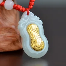 Peanut Hetian Jade Necklace For Men Women Pendant Jade Good Quality Best Gift For lovers Couple Peanut Hetian Jade Necklace For Men Women Pendant Jade Good Quality Best Gift For lovers Couple