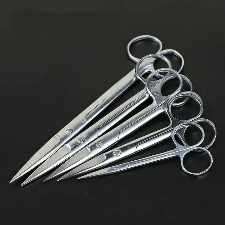 1pcs/lot Medical Straight tip Stainless Steel Forceps, Surgical/operating scissors in Laboratory