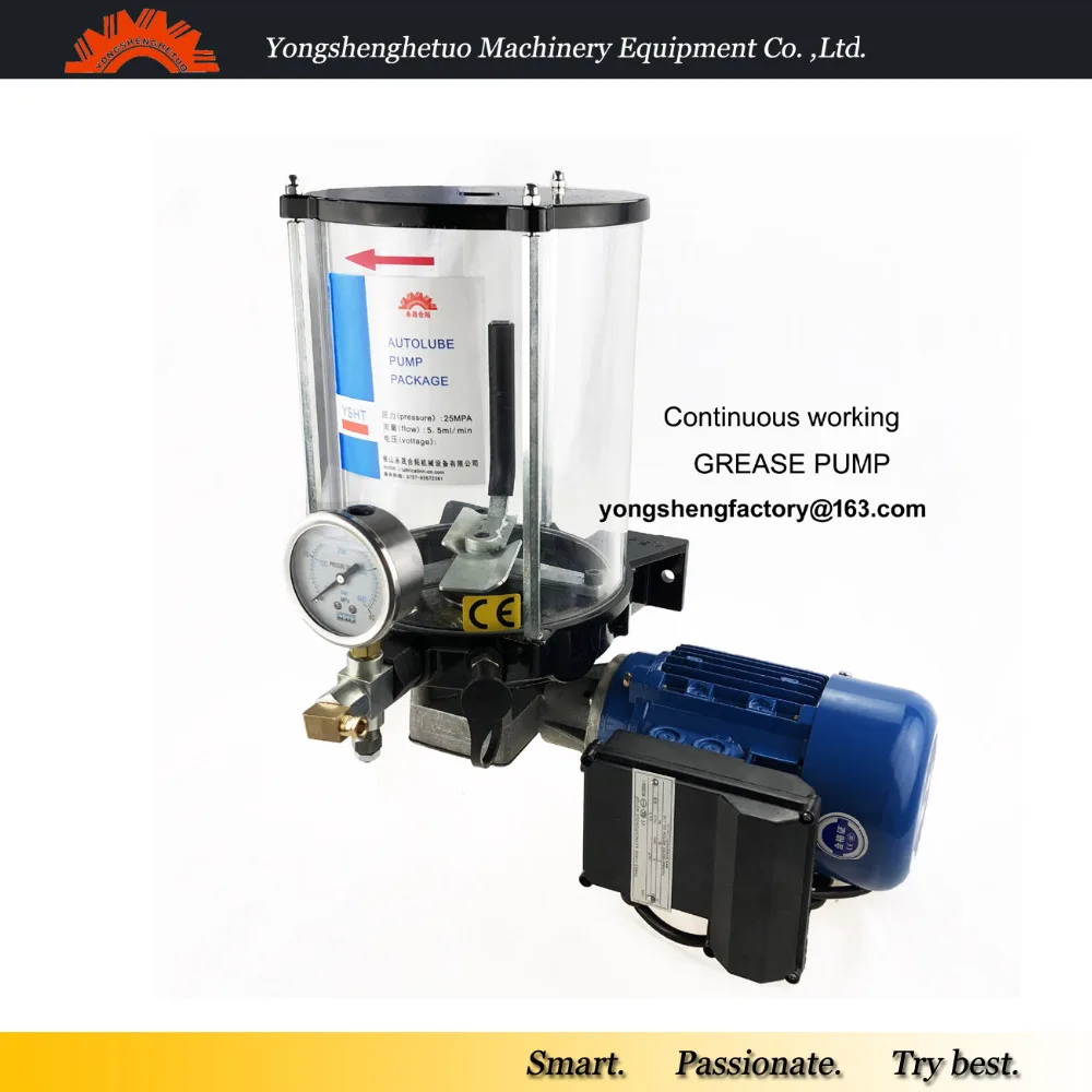 Electric grease lubrication pump lubricator oiler External motor PLC