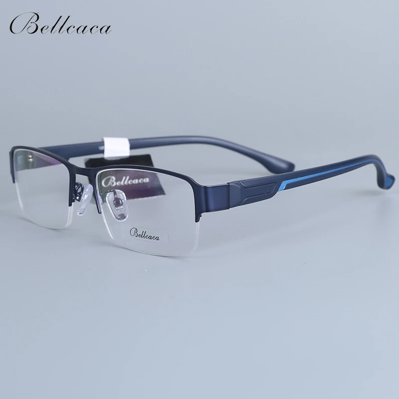 Bellcaca Spectacle Frame Men Eyeglasses Nerd Computer Optical Transparent Clear Lens Eye Glasses For Male Eyewear 12006 | Аксессуары для