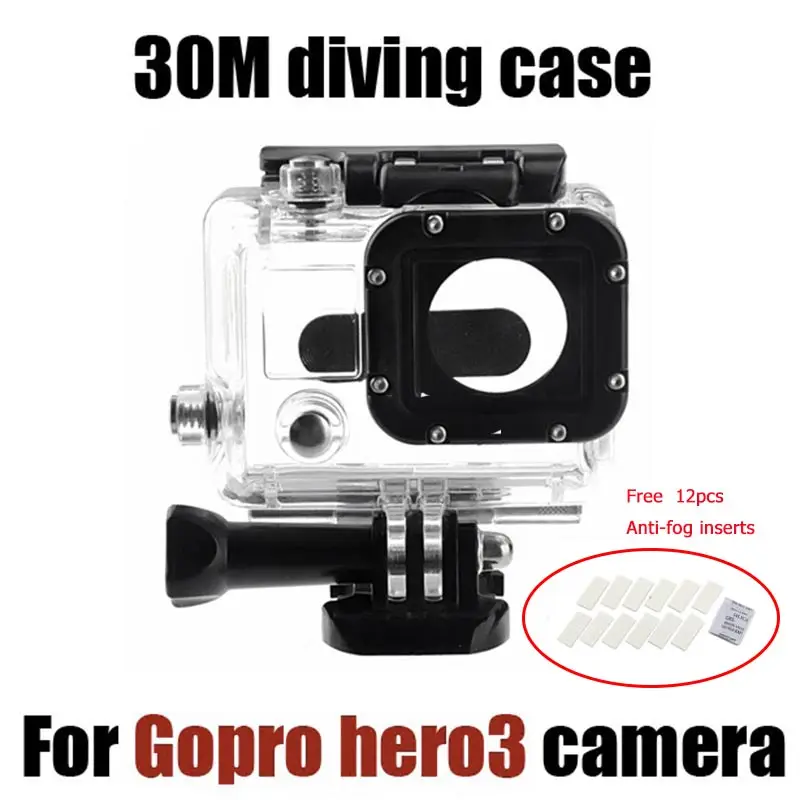 

Tekcam For Gopro hero 3 Accessories 30M Waterproof Case Underwater Diving Housing Box for Gopro hero3+ hero4