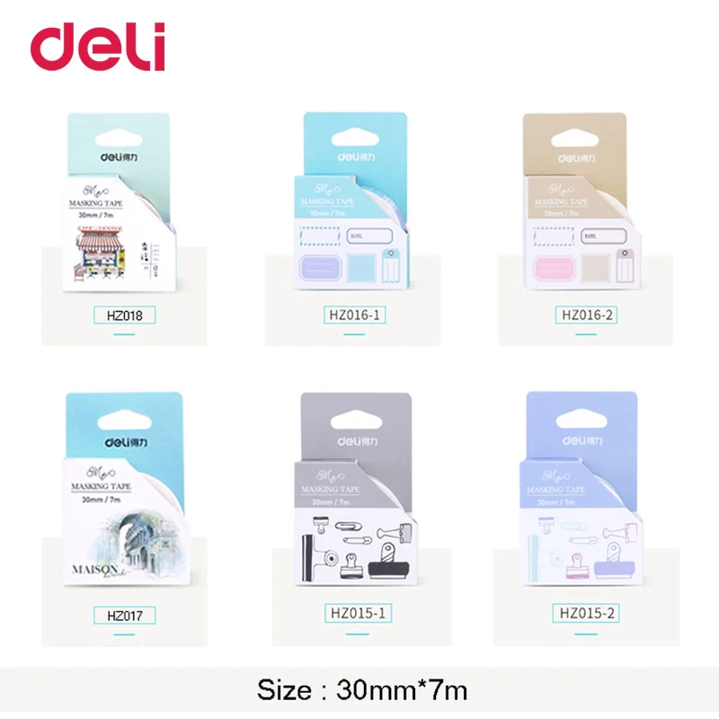 Deli 30 мм * 7 м милые японские Маскировочные васи ленты декоративная клейкая лента DIY