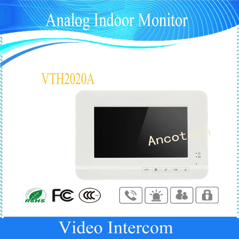 Free Shipping DAHUA Video 7 TFT LCD screen Analog Indoor