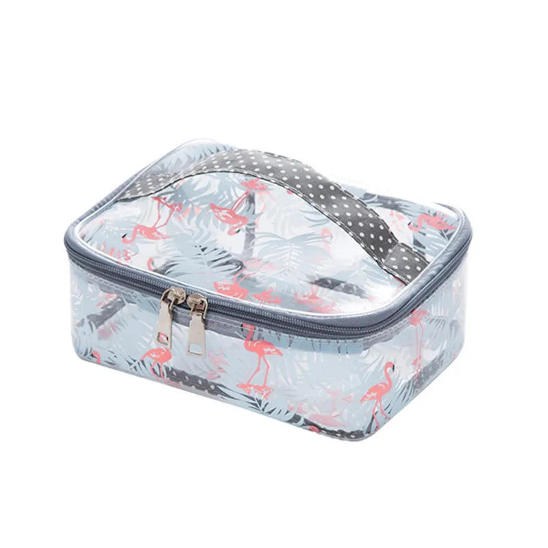 PVC Transparent Waterproof Cosmetic Toiletry Bag Women Travel Necessary Clear Make up Pouch Beauty Vanity Wash Organizer Cases