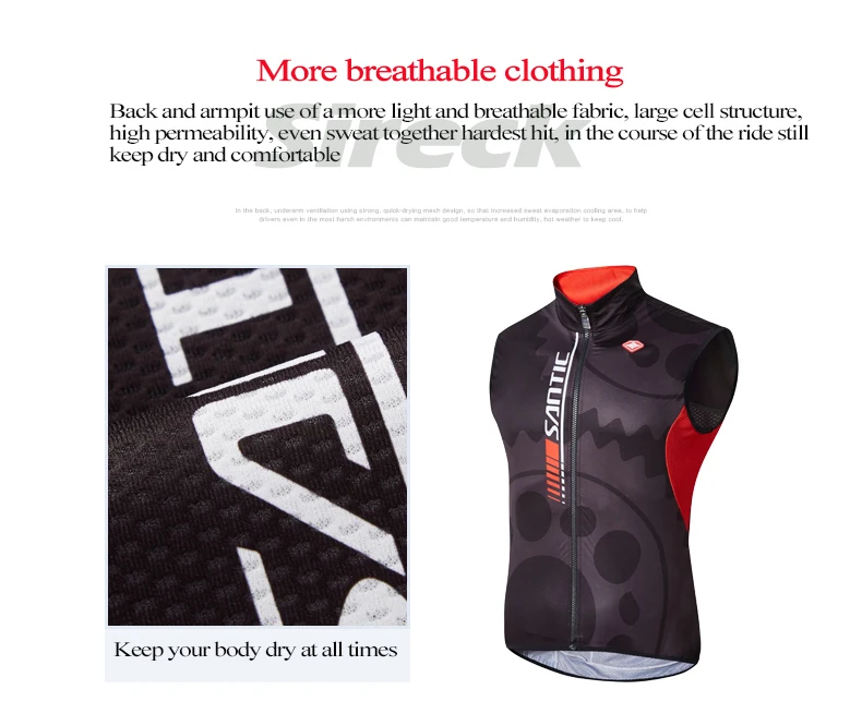 Мужская осенняя куртка для велоспорта Santic Pro, ветрозащитная куртка без рукавов для горного велосипеда, велосипедная куртка для команды, одежда для велоспорта