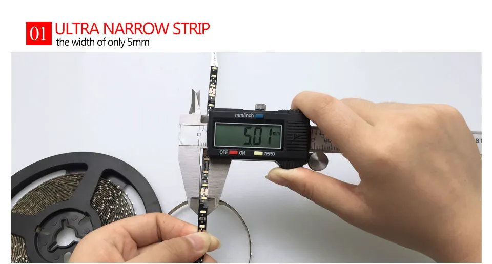 120 светодиодный s/M Ultra узкий Светодиодные ленты свет SMD 3014 черный PCB гибкие диода лента свет 12 В не водонепроницаемый белый/теплый белый
