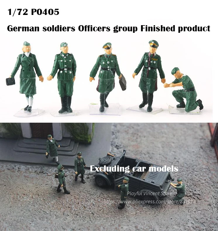  1/72 German Soldier Group Finished product Military Scene Collocation Model A variety of Suitable f