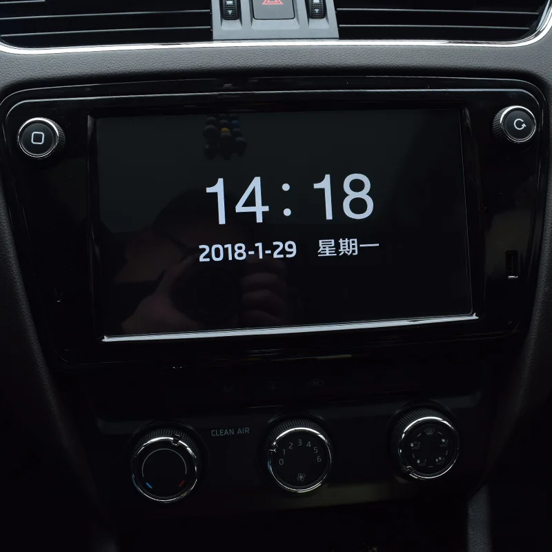 Защитная пленка для экрана HD навигации Skoda Octavia 2018 2019 AB358|Лепнина интерьера| |