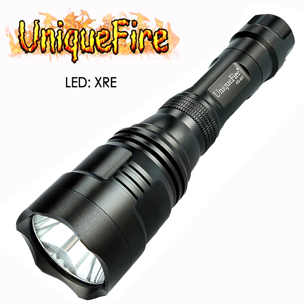 UniqueFire HS-801 XRE Красочный светодиодный фонарик мощность на 18650 батарея лампа