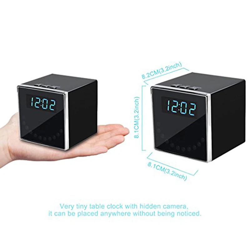 Беспроводная WIFI камера IP ИК Ночное Видение мини часы HD 1080P Мини видеокамера