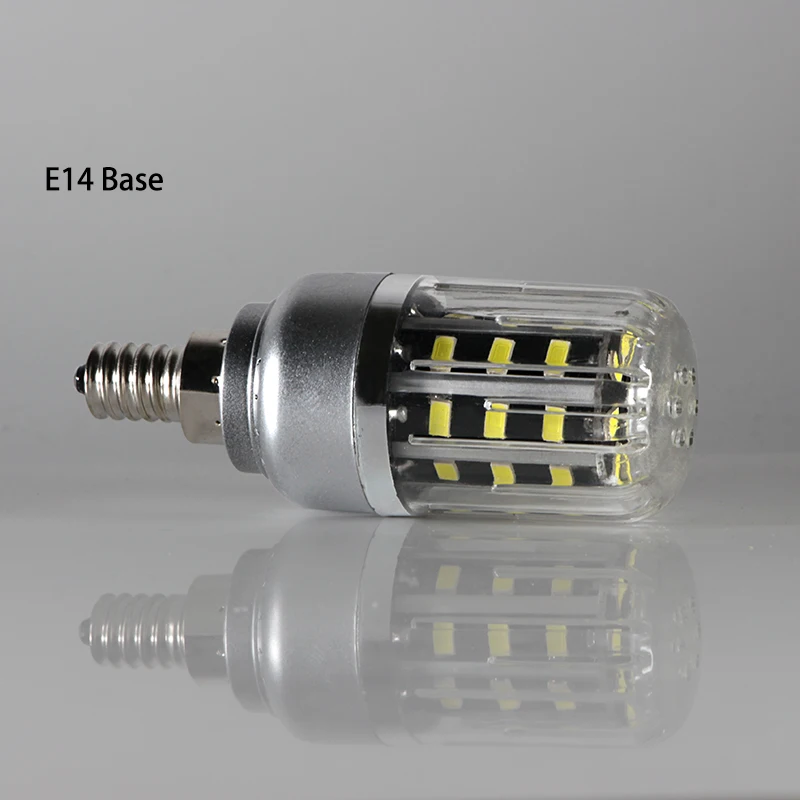 Bombillas led e 14 E12 E 27 5 Вт кукурузная лампа 110 В 220 алюминиевый прожектор