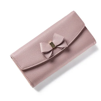 

Purse 2018 New Women Long Wallet Solid Simple Fashion Evening Clutch Brand Lady Purse Female Phone Card Coin Pocket Wallet