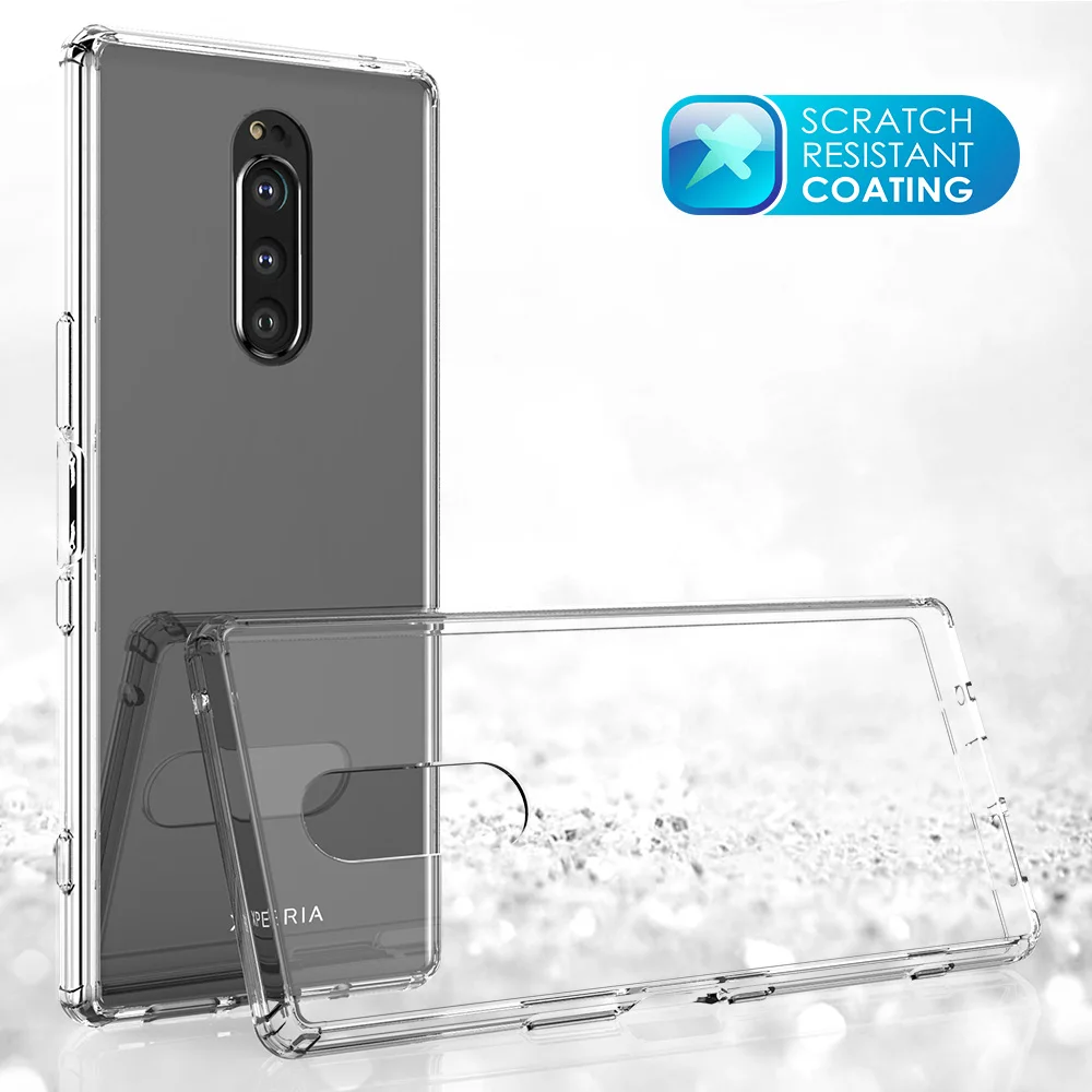 

for Sony Xperia 1 Case Xperia 10 Plus Shock-resistant Transparent Hard Back Slim Cover Clear Protective Shel Coque for Xperia10