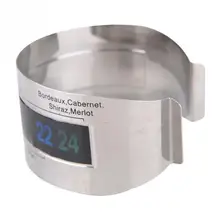 Нержавеющая сталь винный браслет Термометр 4 до 24 градусов Цельсия красное вино датчик температуры барные аксессуары