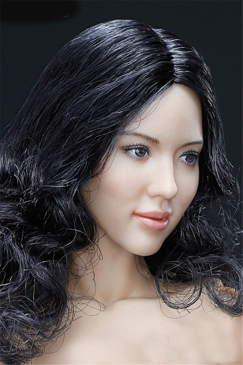Mnotht 1/6 азиатская голова лепим+ VC 3,0 женское тело наборы W Мягкая грудь FX04B/FX04A прямые волосы и волнистые волосы Solider голова резьба l30