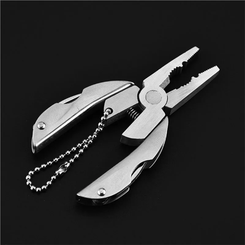 

Stainless steel multi-function knife pliers outdoor combination hardware tool portable folding mini clamp st. beetle turtle plie