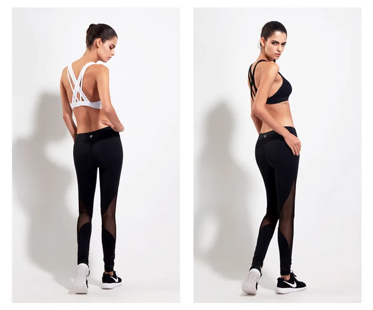 2017 New Aimpact Women Yogo Pants Quick Dry Fitness SweatPants Women Running Pants Girl Gym Pants Mesh Pacthwork Sports leggings (6)