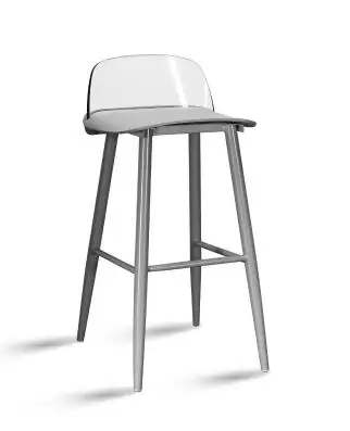 Simple modern high bar chair Nordic home backrest high stool bar stool creative bar table.