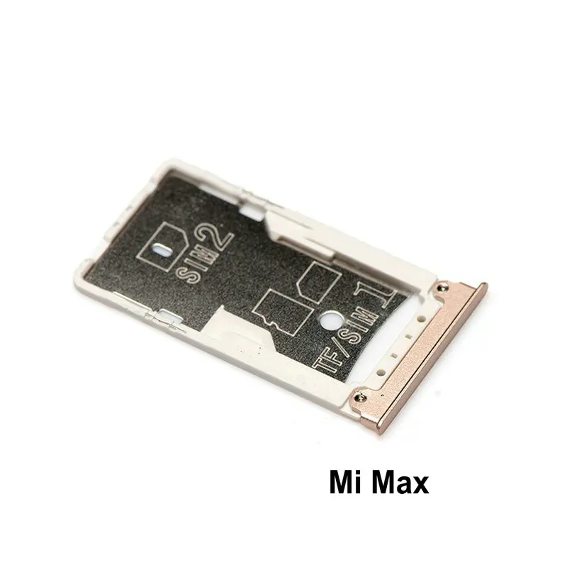 Nuovo Vassoio Di Carta Di Sim Slot Di Presa Adattatori Supporti Parti Di Ricambio Per Xiaomi Mi Max / Max 2 / Max 3 Vassoio Di Carta Di Sim & Tf Adatt