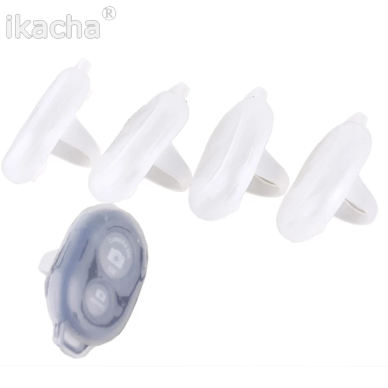 Clear White Bluetooth-compatible Silicone Case Skin for Selfie Handheld Stick Monopod Remote Shutter Monopod
