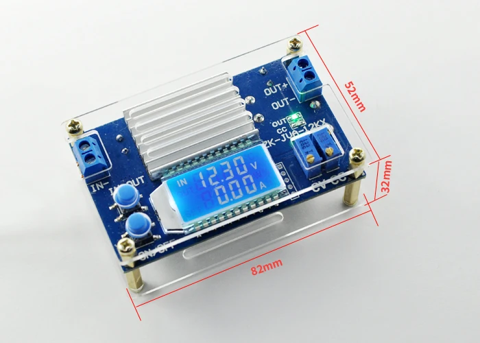 Высокое качество DC CC CV понижающий преобразователь понижающий модуль питания 5,3-32 В до 1,2-32 в 12A/160 Вт ЖК-дисплей напряжения и тока