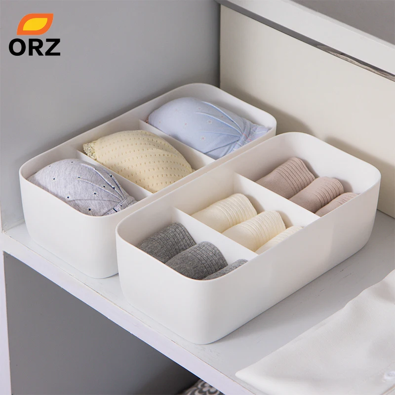 ORZ 3 شبكات الملابس المنظم صندوق تخزين من البلاستيك خزانة درج سلة التخزين سطح المكتب ماكياج المنظم Underware حاوية ORZ 3 شبكات الملابس المنظم صندوق تخزين من البلاستيك خزانة درج سلة التخزين سطح المكتب ماكياج المنظم Underware حاوية