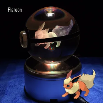

New Design Popullar Pokemon Go Gmae Flareon Anime Action Trainer Ball Gifts