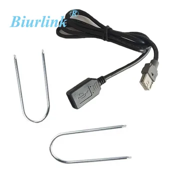 

Biurlink Stereo USB Cable Adapter For Peugeot 207 307 308 407 Citroen C2 C3 C4 RD9 RD43 RD45
