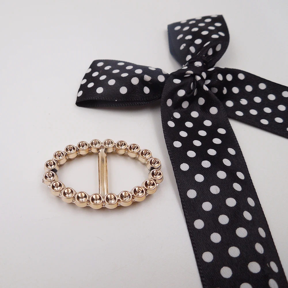 38/25mm,20pcs uv plated rose gold no fade flower ribbon buckles