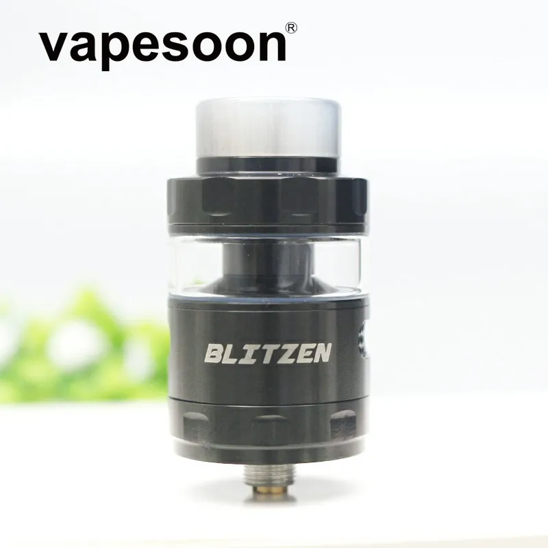 

Original vapesoon Blitzen RTA Atomizer Diameter 24mm Capacity 2ml 5ml Single & Dual Coils Fit e-Cigarette 510 Thread Box Mod