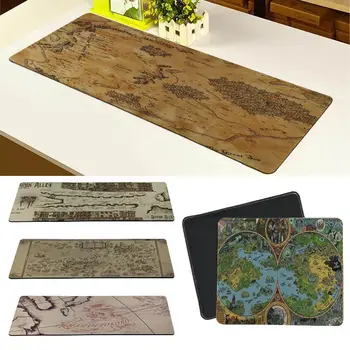 

MaiYaCa Custom Skin Wizarding World Map Silicone Pad to Mouse Game Locking Edge Mousepad Mat Keyboard Mat Table Pad