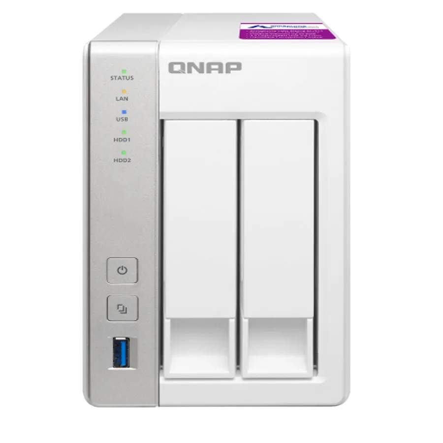 QNAP TS-231P2 2-bay diskless nas, SATA расширения, 1G памяти, 2 года гарантии