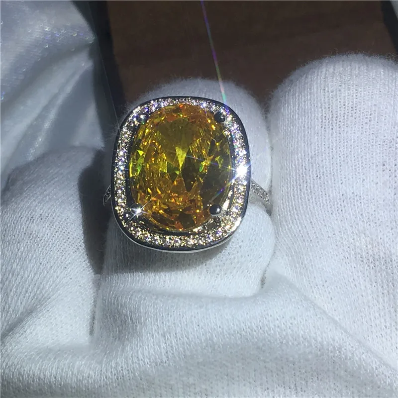 Брендовые ювелирные изделия юбилейные Кольца Овальный вырез 10ct AAAAA Циркон Cz